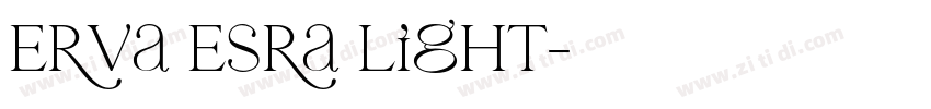Erva Esra Light字体转换